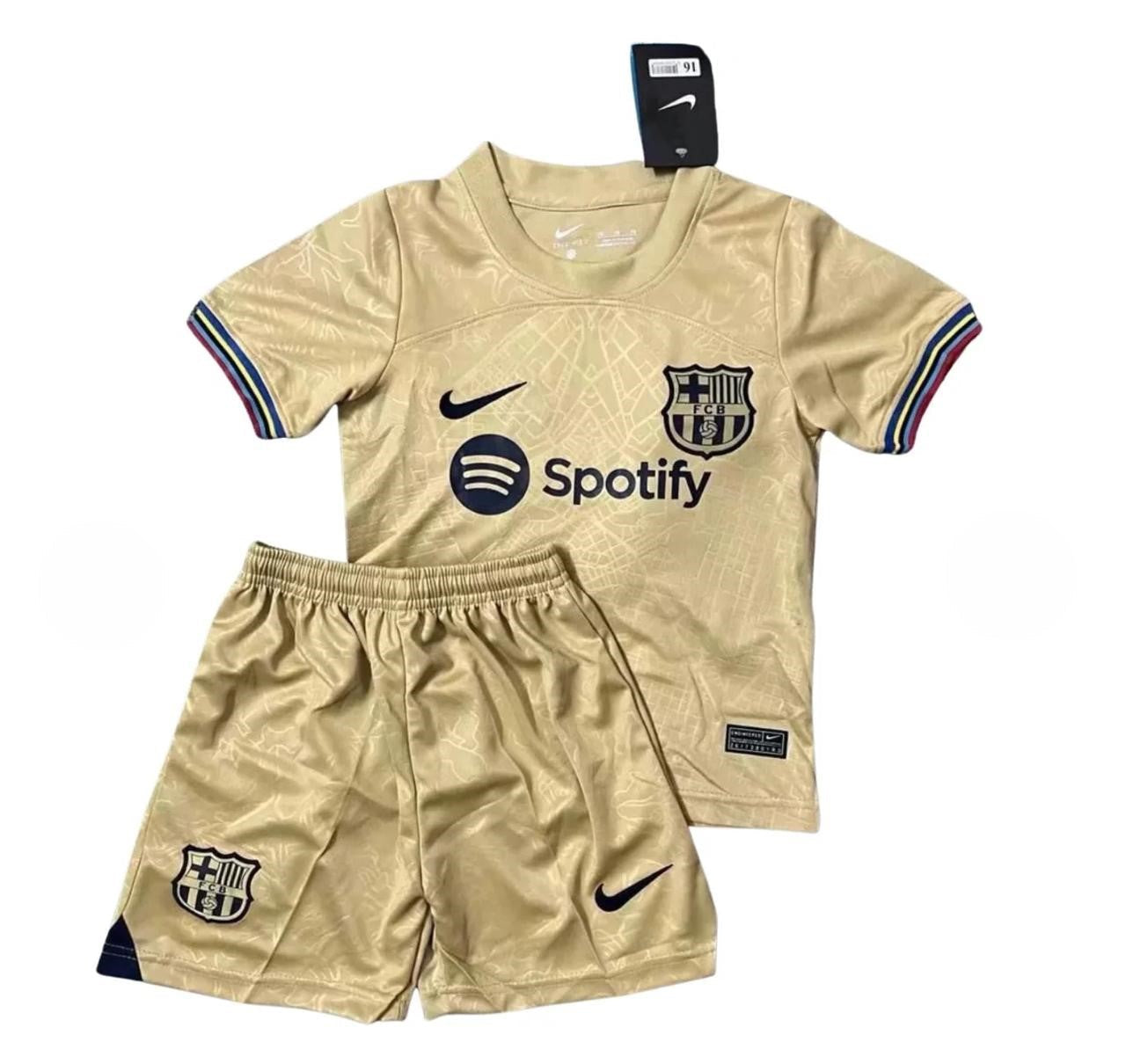 Camiseta y Pantalones para niños Barcelona Segunda Equipacion 22/23