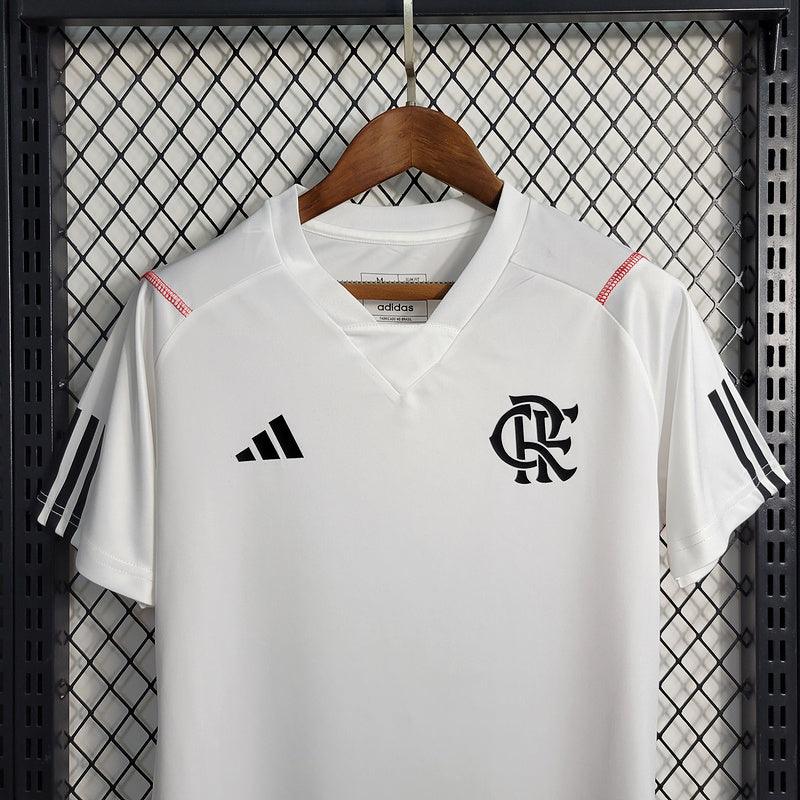 Camiseta Flamengo 23/24 Femenina - Blanco/Negro