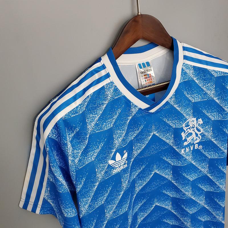 Camiseta Selección Holanda Retro 1988 - Azul