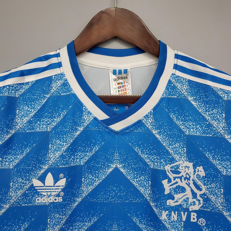 Camiseta Selección Holanda Retro 1988 - Azul