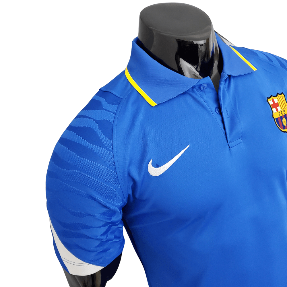 Camiseta Polo Barcelona Azul - Masculina