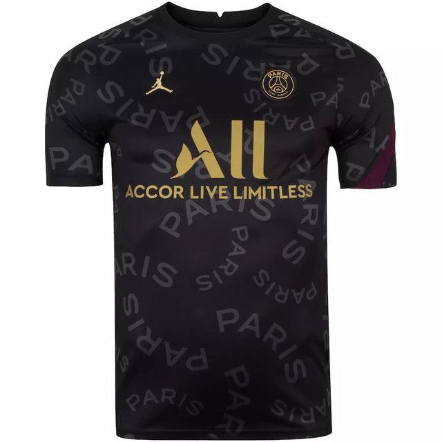 Camisa Pré-jogo PSG 20/21 Jordan - Negro e Dorado