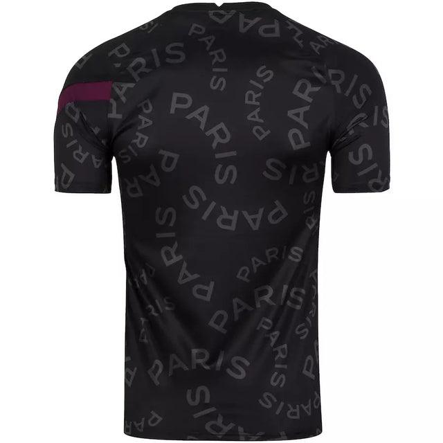 Camisa Pré-jogo PSG 20/21 Jordan - Negro e Dorado