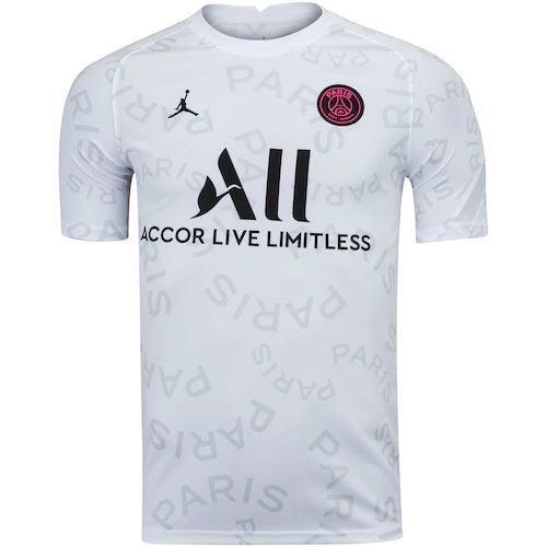 Camisa Pré-jogo PSG 21/22 Jordan - Blanco