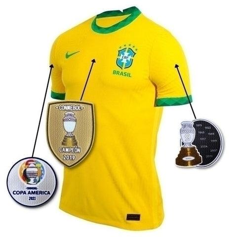 Camisa Seleccion Brasil Campeão Copa América 21/22 Nike - Amarillo