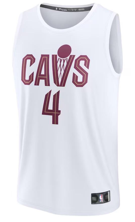 Cleveland Cavaliers Evan Mobley White Jersey - Association Edition