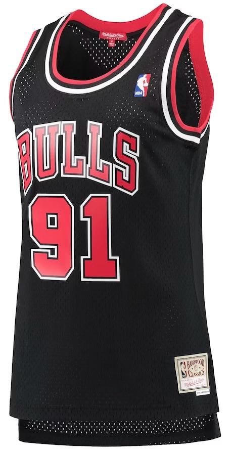 Chicago Bulls Dennis Rodman Black Jersey