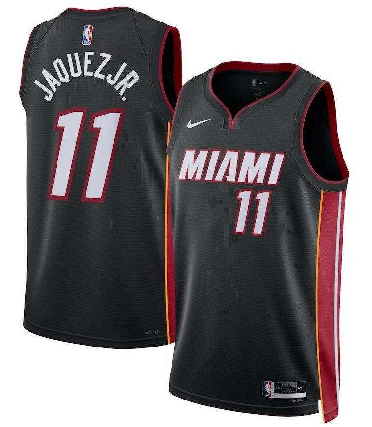 Miami Heat Jaime Jaquez Jr. Black Jersey - Icon Edition