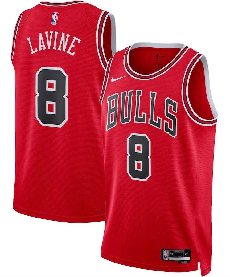 Chicago Bulls Zach LaVine Red Jersey - Icon Edition