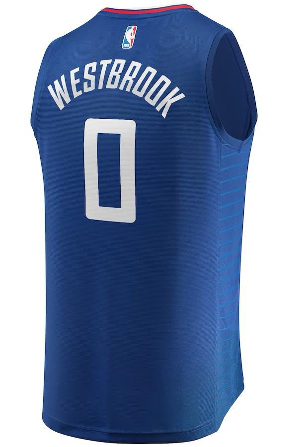 LA Clippers Russell Westbrook Royal Jersey - Icon Edition