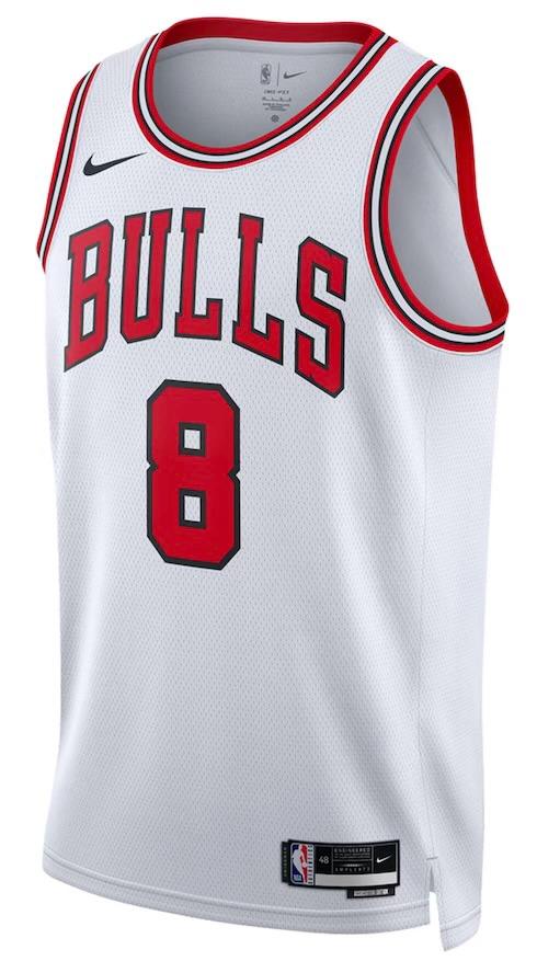 Chicago Bulls Zach LaVine White Jersey - Association Edition