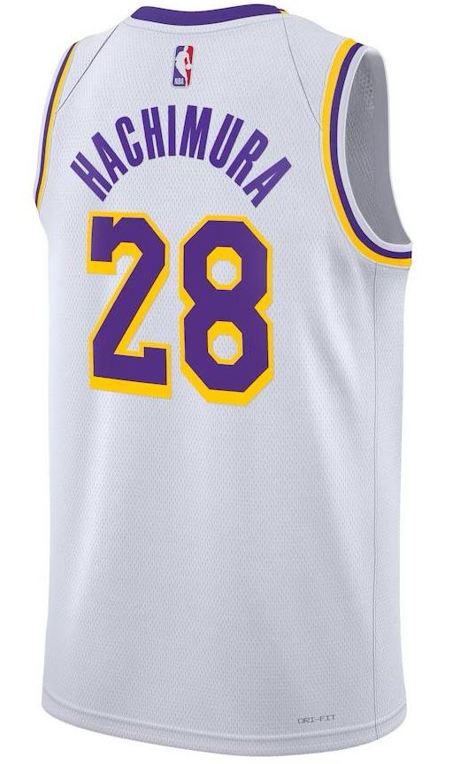 Los Angeles Lakers Rui Hachimura White Jersey - Association Edition