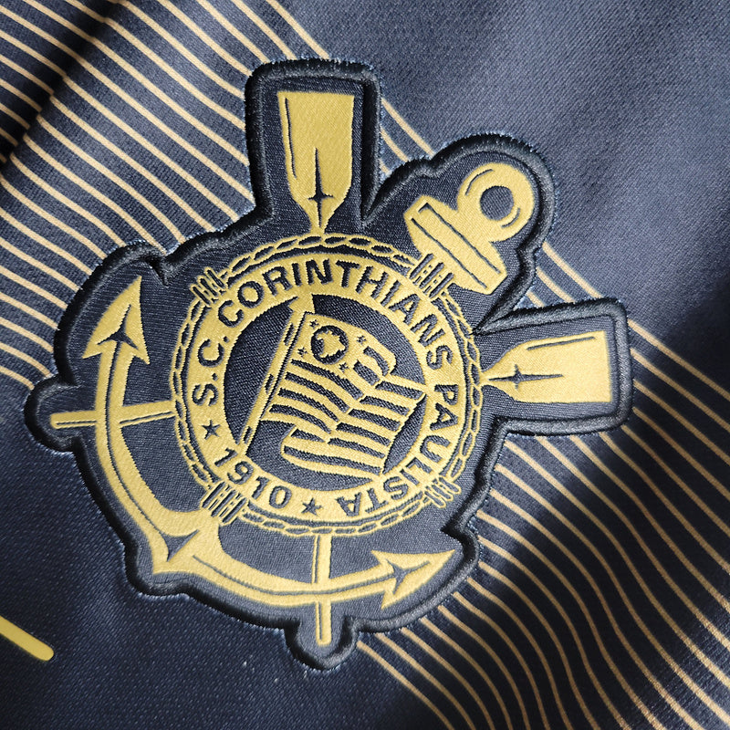 Camiseta Corinthians Retro Ayrton Senna 2018/19 - Negro/Dourado