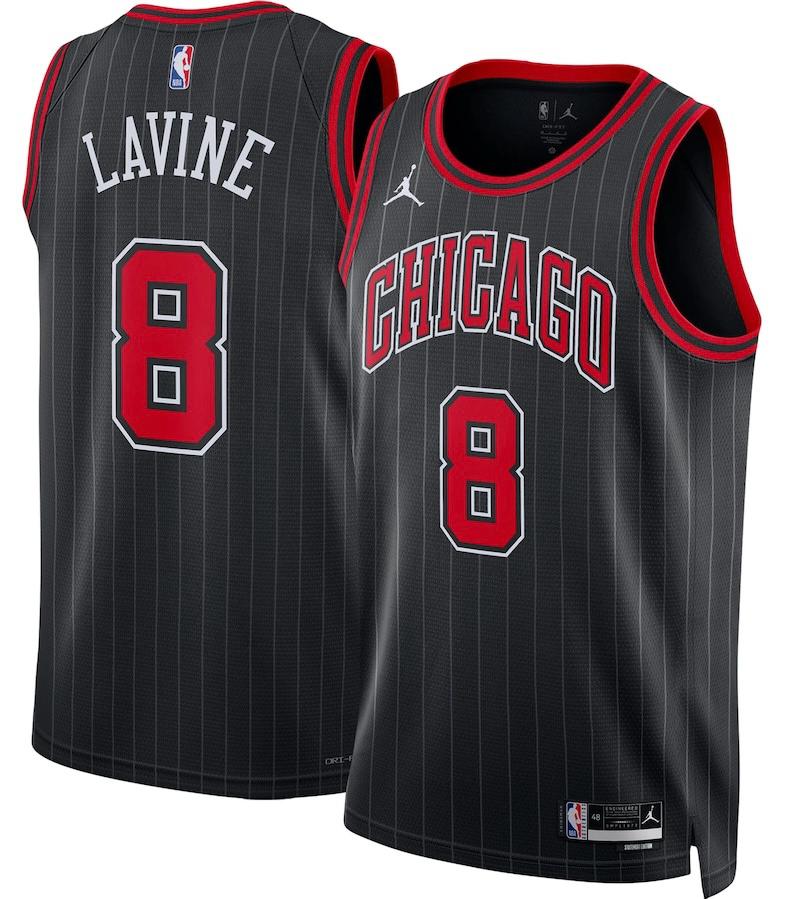 Chicago Bulls Zach LaVine Black Jersey - Statement Edition