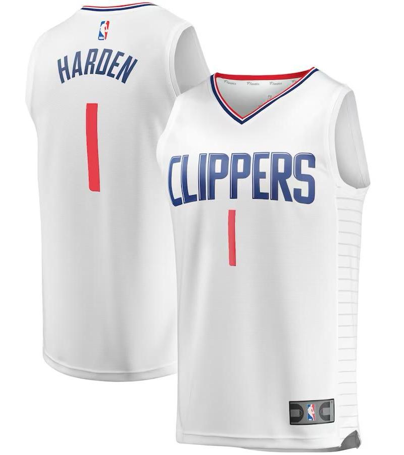 LA Clippers James Harden White Jersey - Association Edition