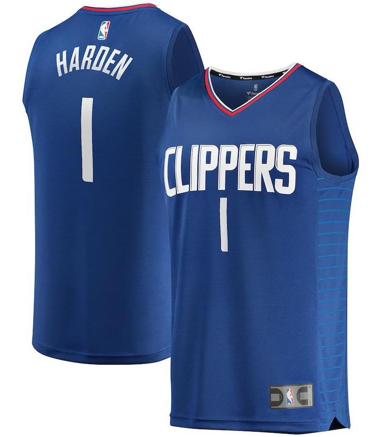 LA Clippers James Harden Royal Jersey - Icon Edition