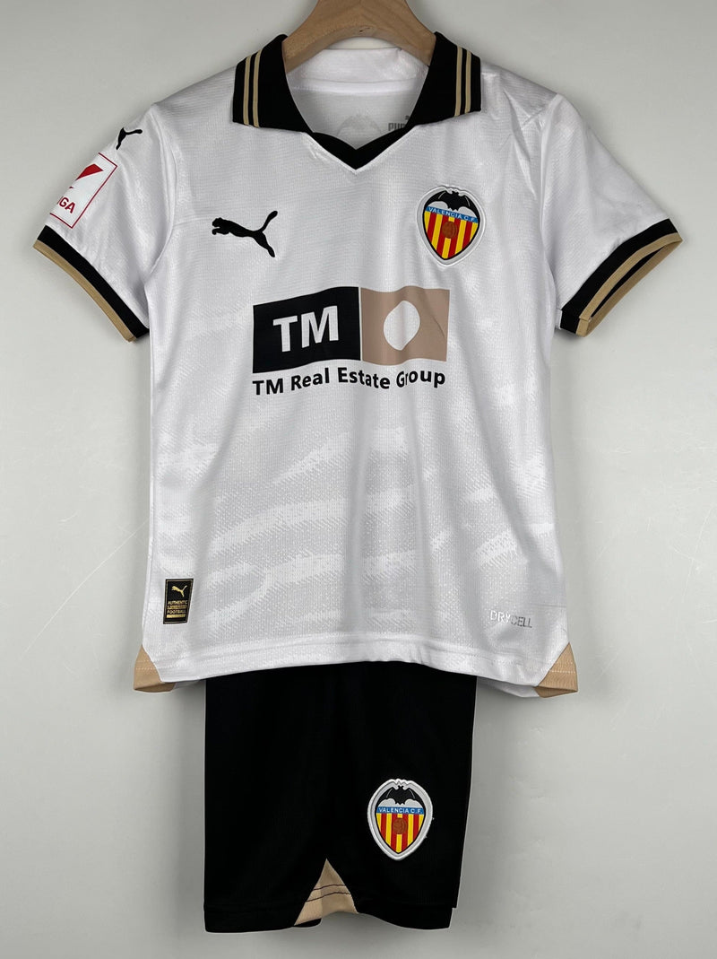 Camiseta y Pantalones para niños Valencia CF Primera Equipacion 23/24