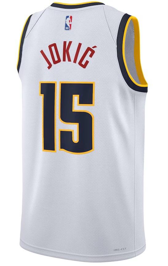 Denver Nuggets Nikola Jokic White Jersey - Association Edition