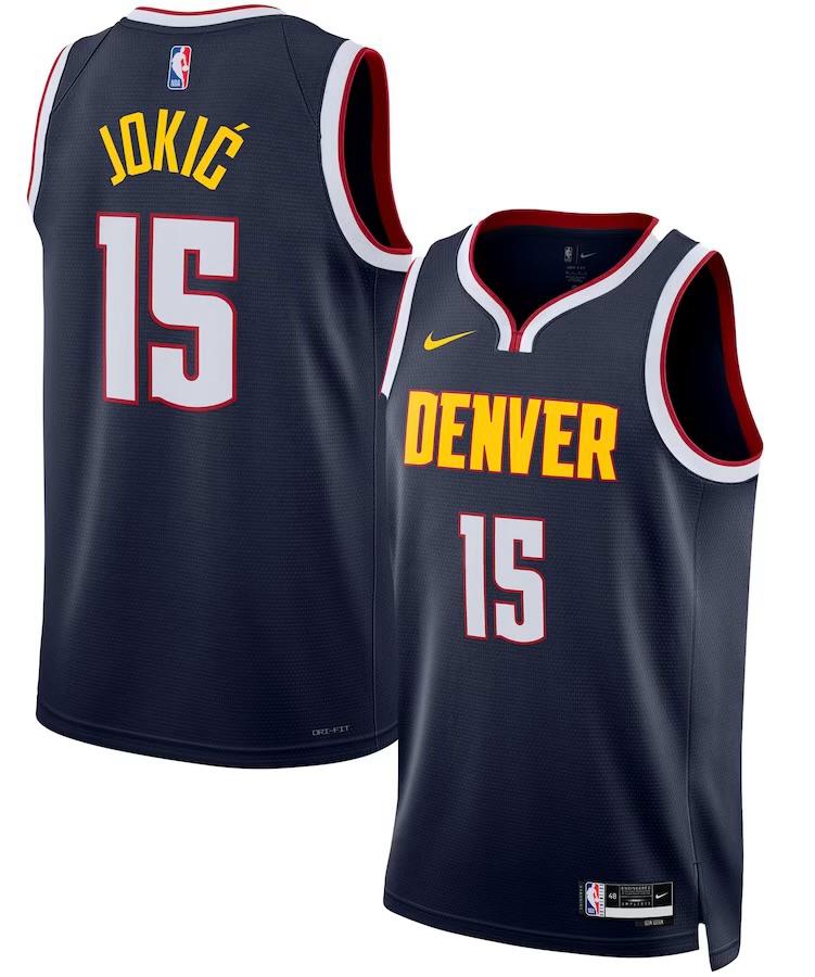 Denver Nuggets Nikola Jokic  Navy Jersey - Icon Edition