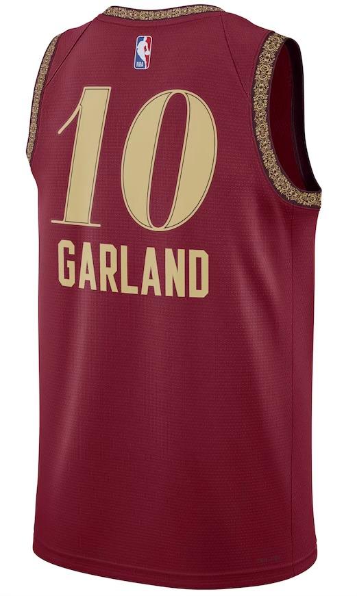 Cleveland Cavaliers Darius Garland Wine 2023/24 Jersey - City Edition