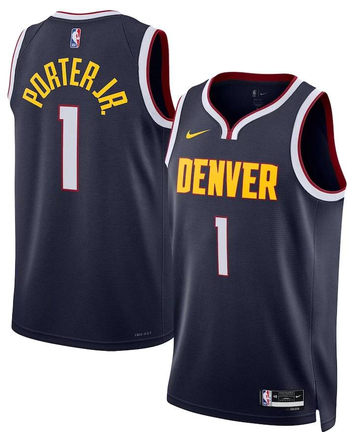 Denver Nuggets Michael Porter Jr. Navy Jersey - Icon Edition