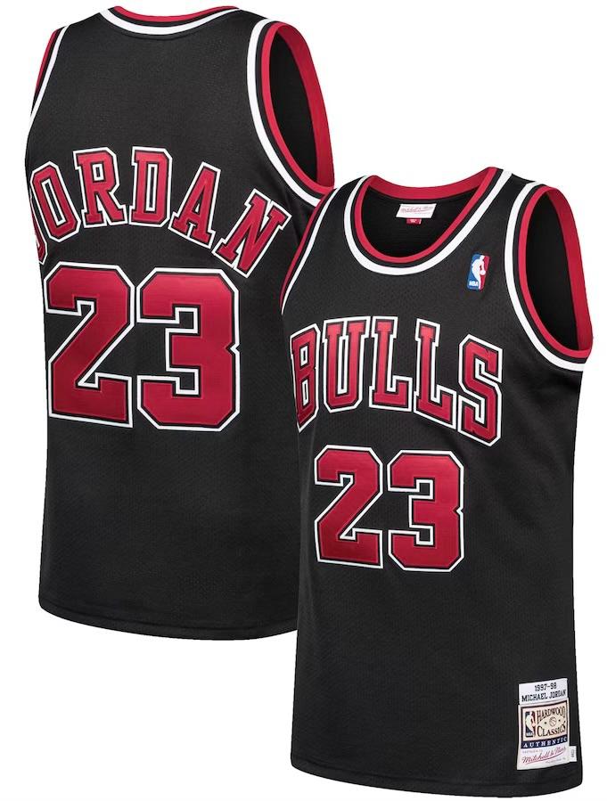 Chicago Bulls Michael Jordan Black 1997/98 Jersey