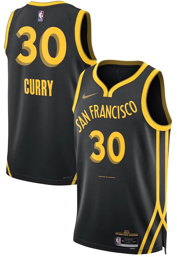 Golden State Warriors Stephen Curry Black 2023/24 Jersey - City Edition