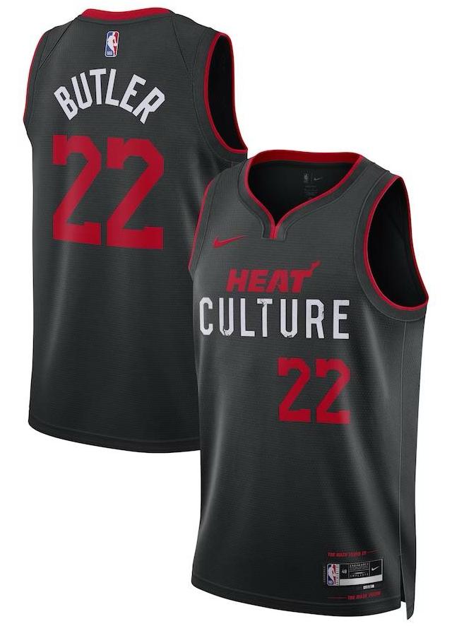 Miami Heat Jimmy Butler Black 2023/24 Jersey - City Edition