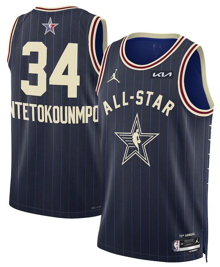 Giannis Antetokounmpo Navy 2024 NBA All-Star Game Jersey