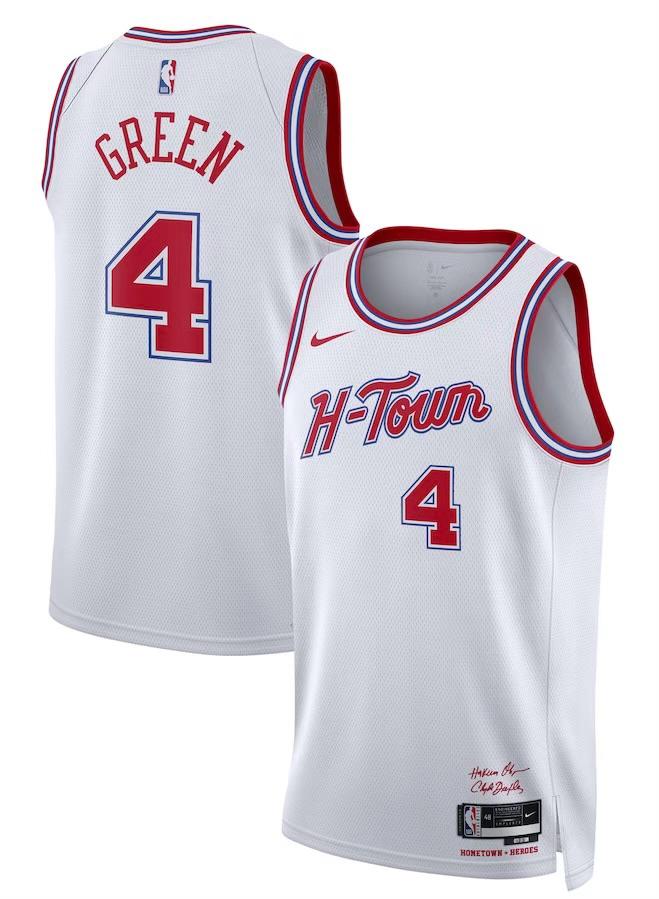 Houston Rockets Jalen Green White 2023/24  Jersey - City Edition