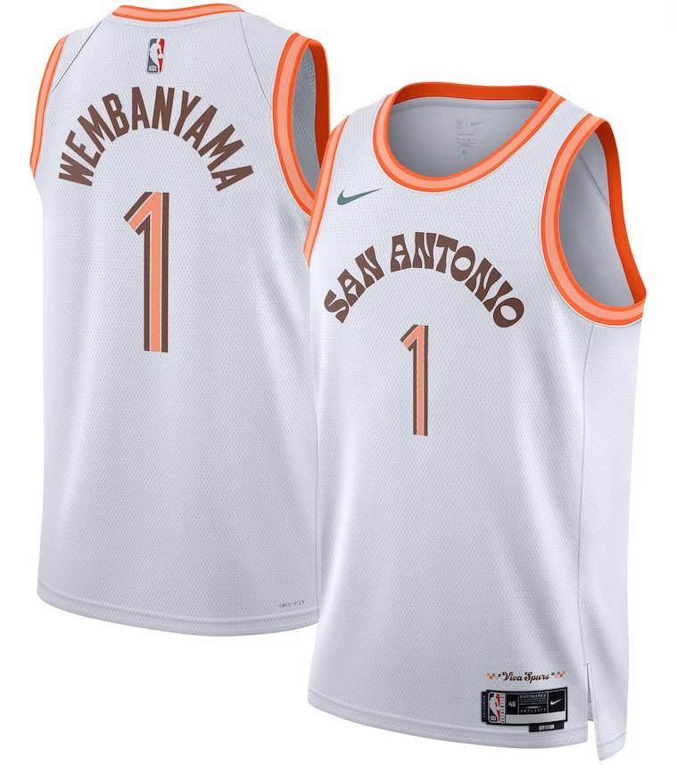 Camiseta San Antonio Spurs - Victor Wembanyama White 2023/24