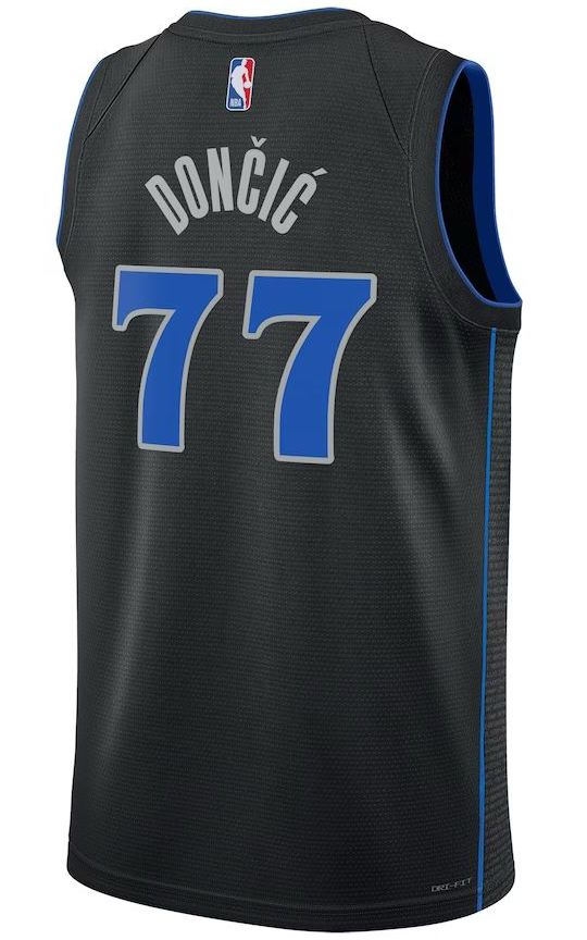 Dallas Mavericks Luka Dončić Black 2023/24 Jersey - City Edition