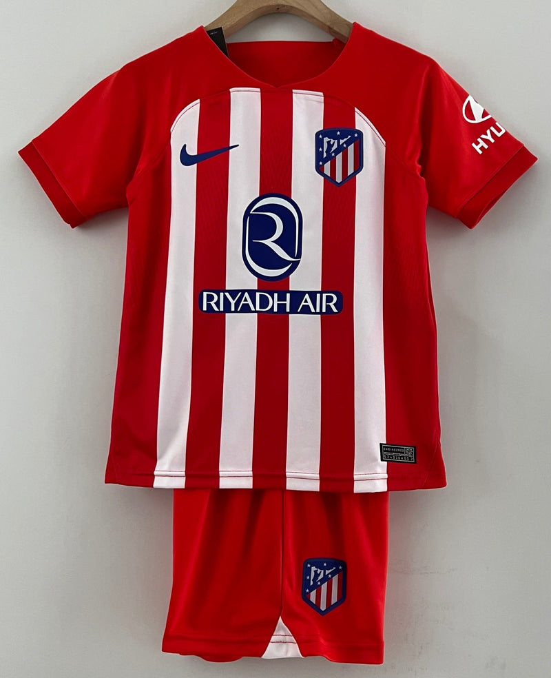 Camiseta y Pantalones para niños Atletico de Madrid Primera Equipacion 23/24