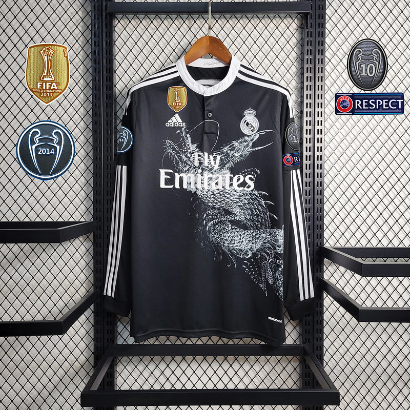 Camiseta Manga Larga Real Madrid 2014 - Con Patch UCL