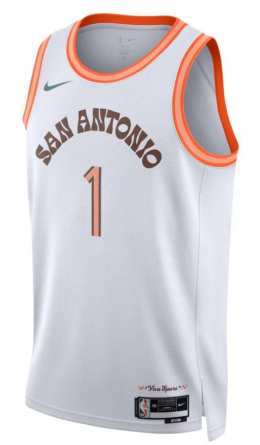 Camiseta San Antonio Spurs - Victor Wembanyama White 2023/24