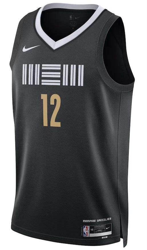 Memphis Grizzlies Ja Morant Black 2023/24 Jersey - City Edition