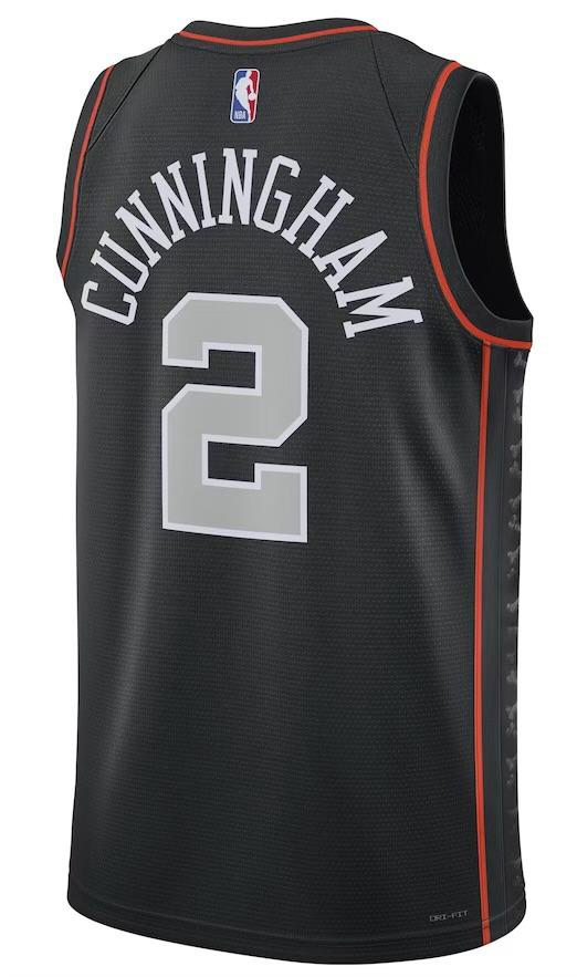 Detroit Pistons Cade Cunningham Black 2023/24  Jersey - City Edition