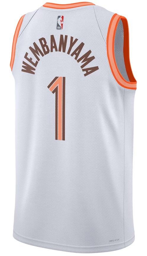 Camiseta San Antonio Spurs - Victor Wembanyama White 2023/24