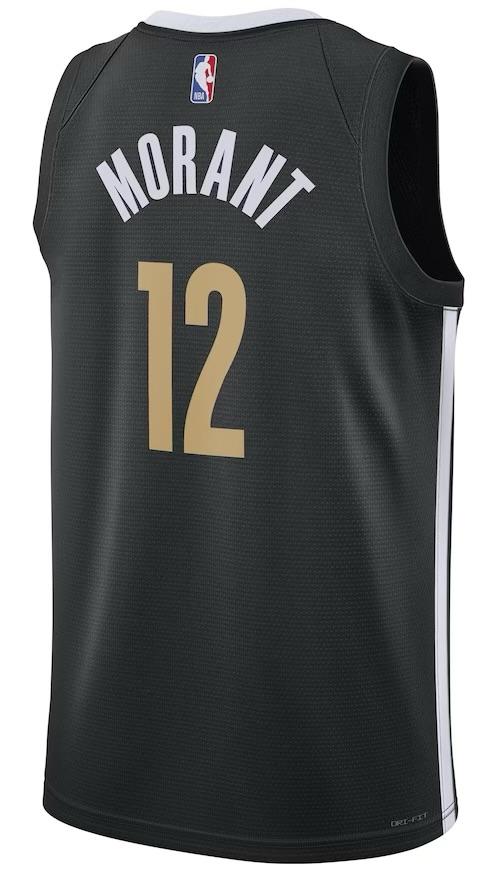 Memphis Grizzlies Ja Morant Black 2023/24 Jersey - City Edition