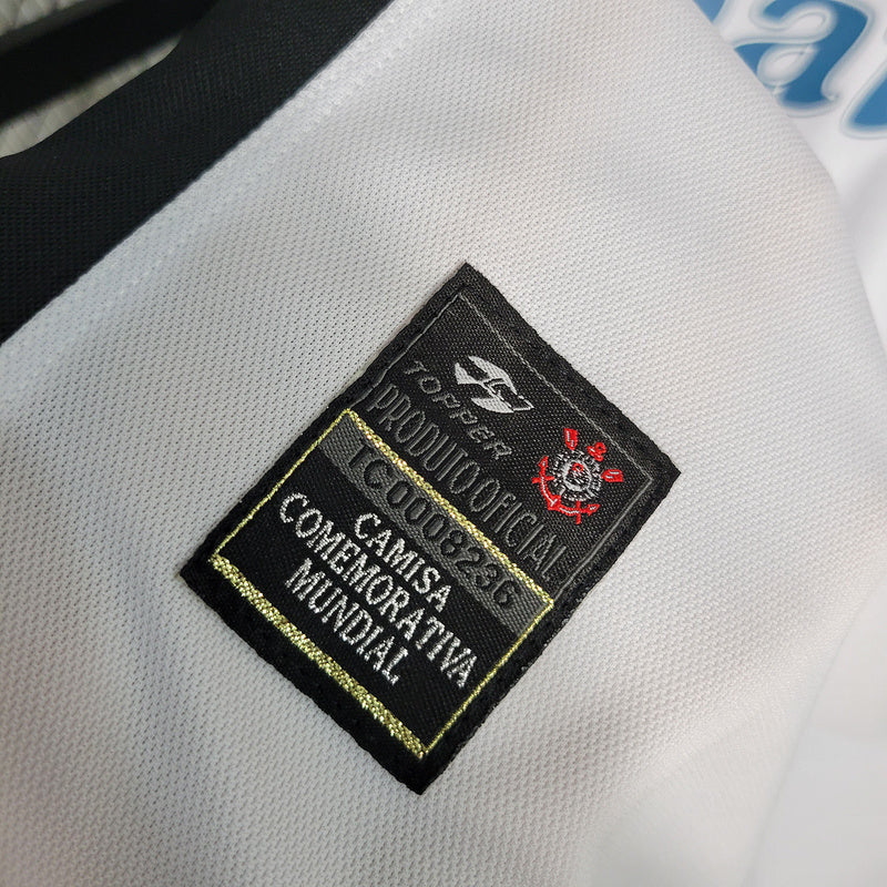 Camiseta Corinthians Retro 2000 - Negro/Blanco