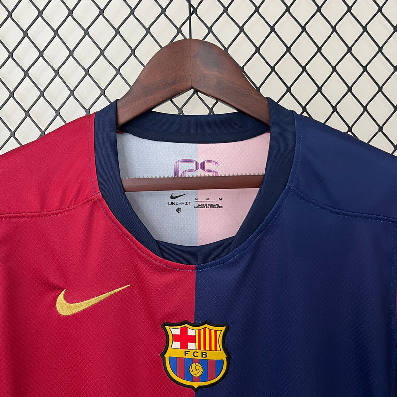 Camiseta Femenina Barcelona Primera Equipacion 23/24 S/N - Hincha - Rojo/Azul