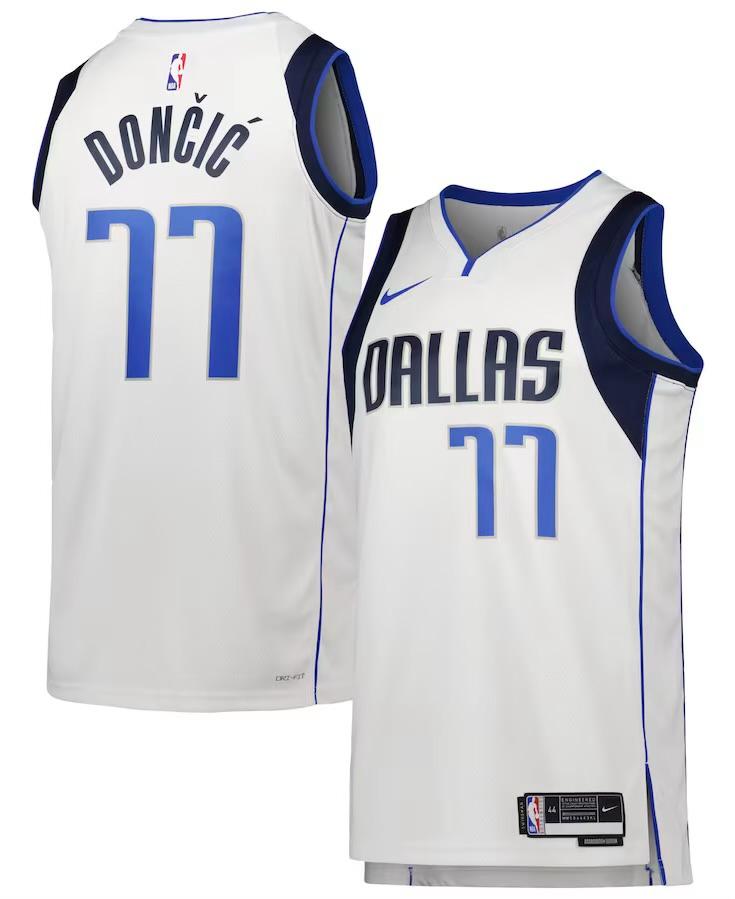 Dallas Mavericks Luka Dončić White Jersey - Association Edition