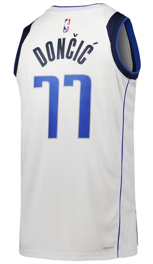 Dallas Mavericks Luka Dončić White Jersey - Association Edition