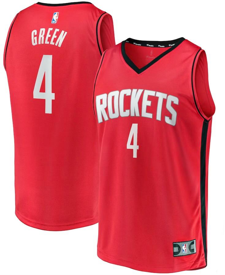 Houston Rockets Jalen Green Red Jersey - Icon Edition