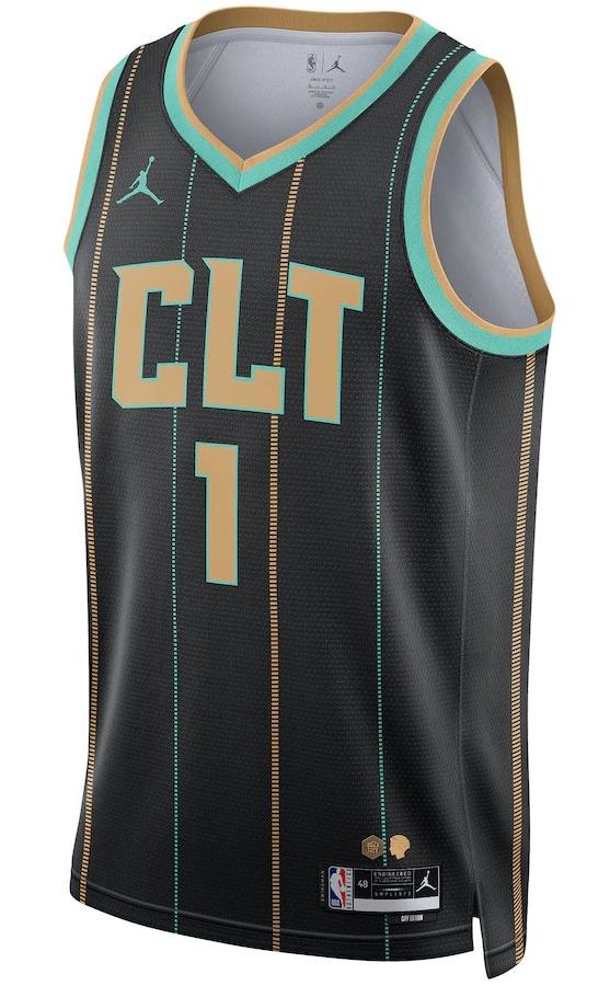 Charlotte Hornets LaMelo Ball Black 2022/23 Jersey - City Edition