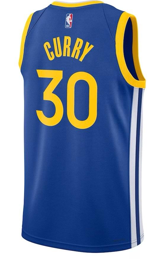 Golden State Warriors Stephen Curry Royal Jersey - Icon Edition