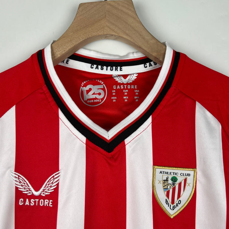 Camiseta y Pantalones para niños Athletic Club Bilbao Primera Equipacion 23/24