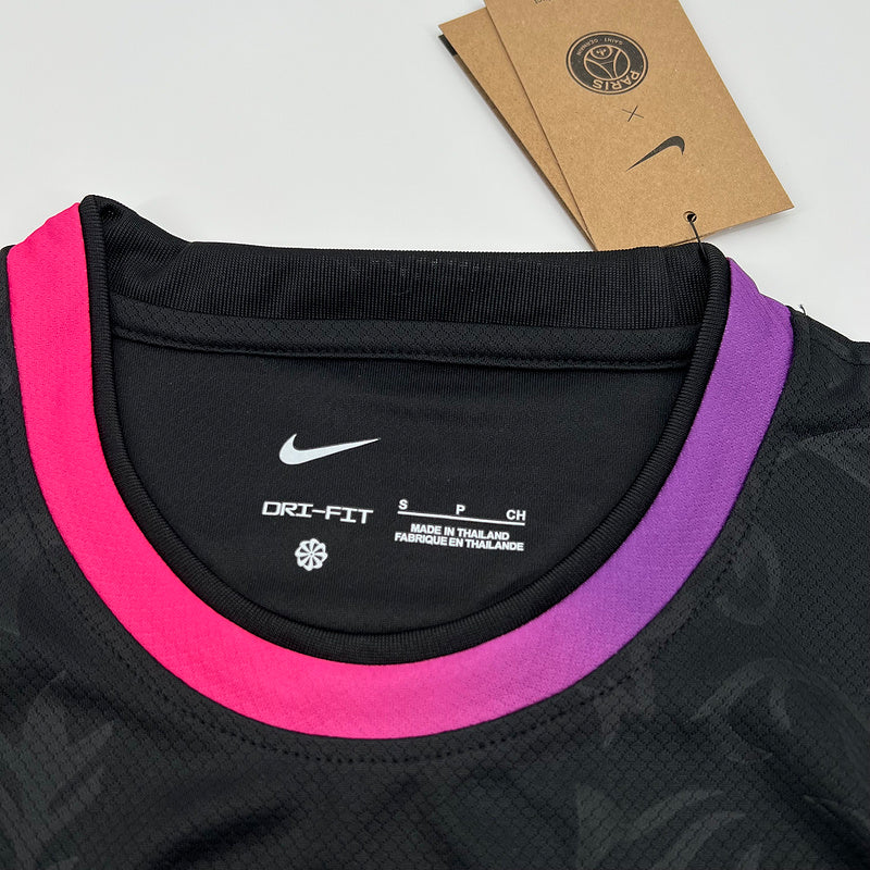 Camisa do  PSG Edición Especial  24/25 Negro e Rosa