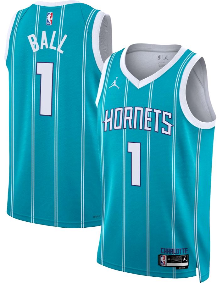 Charlotte Hornets LaMelo Ball Teal Jersey - Icon Edition