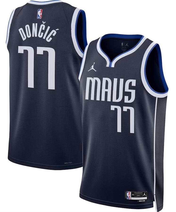 Dallas Mavericks Luka Dončić Navy Jersey - Statement Edition